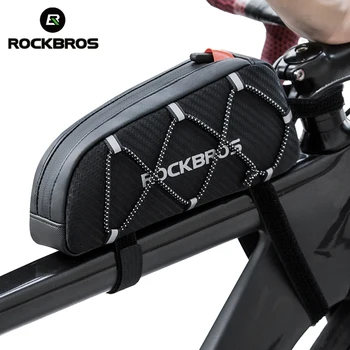 ROCKBROS Bicicleta Geanta Reflectorizante Fata Sus Cadru Tub Sac Ultralight Portabil Bicicleta Parcelă Mare Capacitate de Buzunar Accesorii Ciclism
