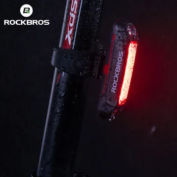 ROCKBROS Biciclete Bicicleta Lumina Farurilor din Față Ghidon Lampa Spate Ciclu de Lampa USB cu Lanterna Bicicleta Accesorii pentru Biciclete Coada Lumina