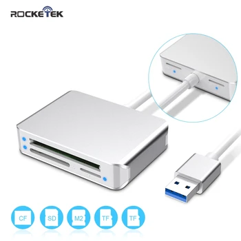 Rocketek Același timp, citește 5 card USB 3.0 cititor de carduri de memorie de Tip c adaptor pentru micro SD/TF CF MS compact flash microsd calculator