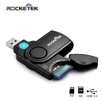 Rocketek de înaltă calitate usb 3.0 multi 2-în-1 cititor de card de memorie cu adaptor pentru SD/TF micro SD pentru pc accesorii laptop