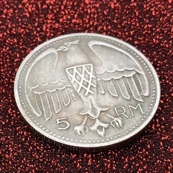 Ronin Cupru Antic Argint Vechi Meșteșug Monedă Comemorativă De Colectare Monede De Craniu Brass Coin Vultur Care Zboară Medalal
