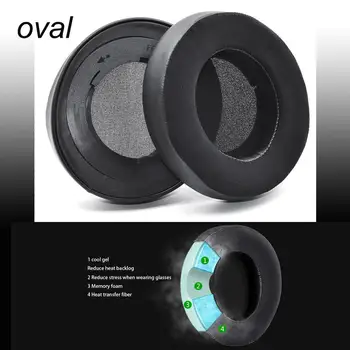 Rotund Oval de Înlocuire de Răcire-Gel Pernițe de Spuma pentru Urechi Tampoane de Perne Pentru Razer Kraken 7.1 Chroma V2 USB Gaming Pro V2 Căști