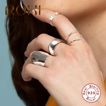 ROXI Val de Moda Inele de Piatră pentru Femei Neregulate Zircon Cristal Argint 925 Inel de Nunta Pierscionki Logodna Bijuterii