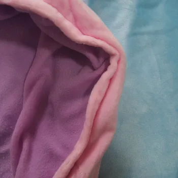 Roz Albastru Violet Sac de Dormit Pătura Arunca Sirenă Coada de peste Pătură pentru Adult Childern Super Moale, strat Dublu Cadou de Crăciun