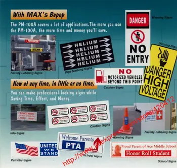 Roșii de înaltă calitate din PVC eticheta SL-S113 pentru Bepop semn mașină de imprimare MAX bepop imprimante(PM-100A CPM-100 CPM-100HG2 CPM-100HG3)