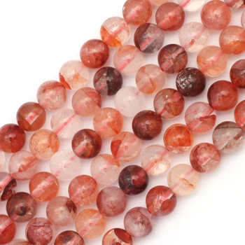 Roșu de cuarț de cristal margele din piatra naturala piatră prețioasă margele DIY margele vrac pentru a face bijuterii strand 15
