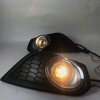 RQXR lampa de ceață lumini de asamblare pentru volvo c30 cob angel eye cu led lumini de zi cu semnalizare