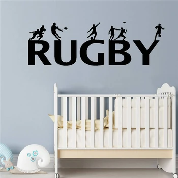 Rugby autocolante de perete pentru camere de copii decorare Perete Decal home decor Detașabil Rugby Litere camera Băiatului Vinil Autocolant HY231