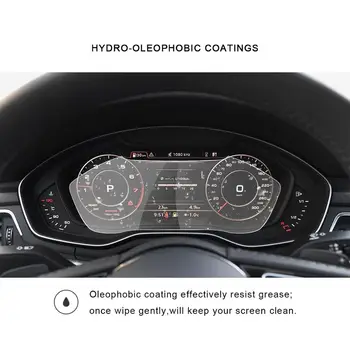 RUIYA Mașină de Ecran Protector Pentru Audi A4 A5 Q5 2019 2020 Mare Meci LCD Panoul de Instrumente Ecranul de Afișare Auto Accesorii de Interior