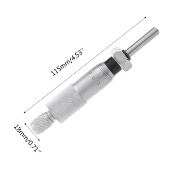 Runda Ac Tip Filet Micrometru Cap de Măsurare Instrumentul de măsurare 0 - 25mm Gama