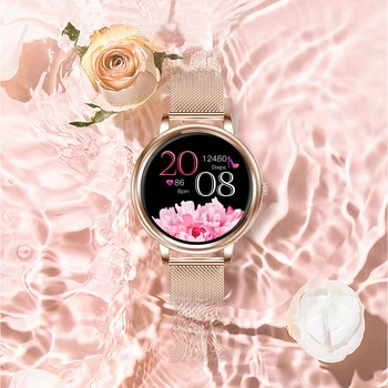 RUNDOING MK20 Ceas Inteligent 2020 Full Touch Screen Femei Smartwatch pentru Fete Compatibil Cu Android și IOS