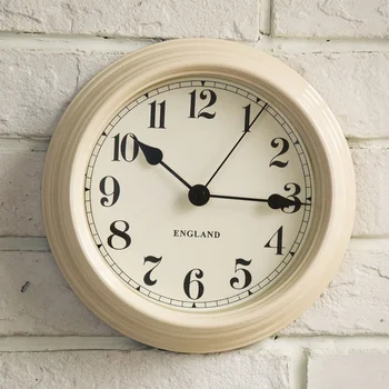 Rustic Retro Ceas de Perete Metalic Vintage Tăcut Camera de zi Ceasuri de Perete Verde cu Dungi Bucătărie Relojes De Pared Decor Acasă ZB5WC