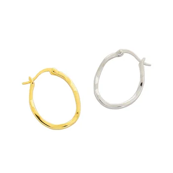S ' STEEL Concis Neregulate coreea Cercei Cercuri de Argint 925 Earing Pendientes Mujer Boucles D'oreilles En Argent Bijuterii