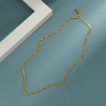 S ' STEEL coreean Coliere Argint 925 Pentru Femei Minimalist Lanț Colier de Aur Cadena De Plata 925 Para Mujer Bijuterii