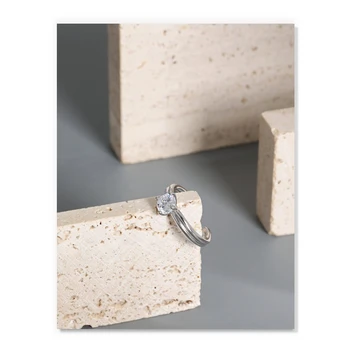 S ' STEEL Inele de Zirconiu Argint 925 Pentru Femei Designer de Lux Minimalist Geometrice Inel Bijoux Femme Argent 925 Bijuterii
