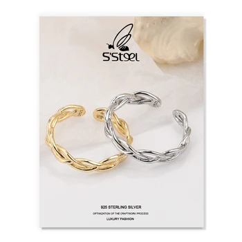 S ' STEEL Verigheta de Argint 925 Pentru Femei Nou 2021 Geometrice Personalizate de Ajustare Inele Bijoux Argent 925 Bijuterii