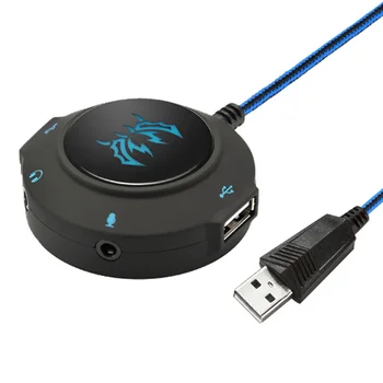 S2 4 Port Splitter Audio Externe Convertor Convertor Extern placa de Sunet USB HUB Microfon Stereo Adaptor pentru PC, Laptop