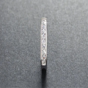 S925 Sterling Argintiu Diamant Anillos De Inel Bizuteria Câteva Bijuterii de Nunta Bizuteria pentru Femei Diamante Inel de Piatră prețioasă Cutie