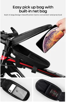 Sac Biciclete Mountain Bike Fața Fascicul De Sac Tub De Telefon Rezistent La Apa Sac De Șa Sac Impermeabil Sac De Echipament De Echitatie