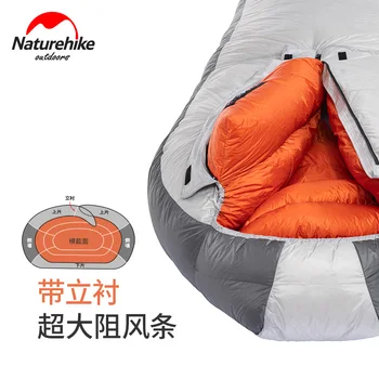 Sac de dormit pentru Iarna Ultralight Adult Mami 95% Alb de Gâscă în Jos Somn Sac de Compresie Pack Pentru Backpacking Camping Excursie
