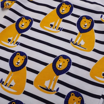 SAILEROAD Animal Aplicatiile Baieti T Shirt de Vară 2020 Copii Haine pentru Copii Îmbrăcăminte Copil de 7ani Băieți, Cămăși de Bumbac Fete Topuri