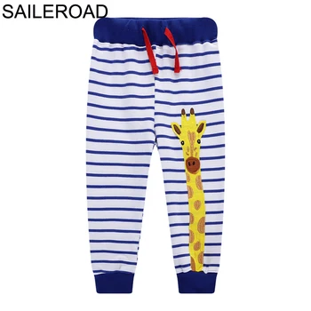 SAILEROAD Băiat Pantaloni pentru Copii Pantaloni de Primăvară Girafa Pantaloni Baieti Full Sweaterpants băieței Pantaloni Copii Cald Pantaloni Sport