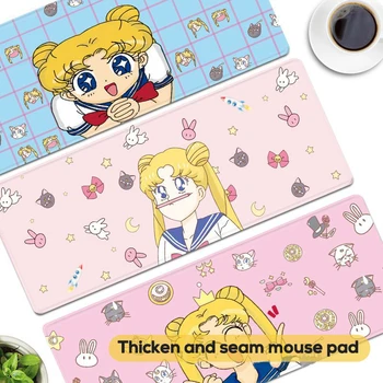 Sailor Moon Mouse Pad 800X300X3mm Îngroșa Cusătură Tastatura Soareci Mat Tableta Flamingo Anime Mause Pad Cadou pentru Fata