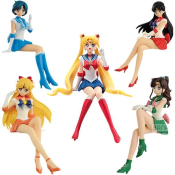 Sailor Moon PAUZA FIGURA Sailor Mercur, Sailor Jupite Sailor Venus Acțiune Figura Model de Păpuși Jucarii pentru Copii Cadouri