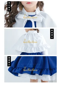 Sakura Card Captor Costum Cosplay Anime Rochie Pentru Fete Rochie de Petrecere Noua ani de Cadou Pentru Copil Mocha Fata Sakura Fusta Tutu Suport