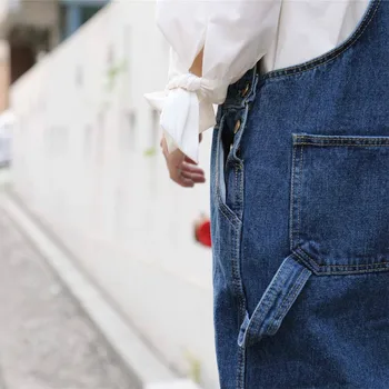 Salopete Femei Denim Vara Suspensor de sex Feminin Harajuku New Street Wear Student Simplu Minunat All-meci slab Plus Size 2XL de zi cu Zi