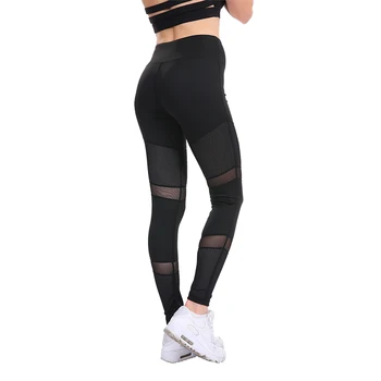SALSPOR Roz a ochiurilor de Plasă Mozaic Yoga Pantaloni Femei Antrenament Glezna-Lungime Pantaloni Sport Cusaturi Tubulare Slim Push Up Lady Legging