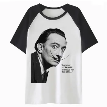 Salvador Dali tricou drăguț desene animate topuri tricou femei harajuku tee îmbrăcăminte grafic femme t-shirt femei K2868