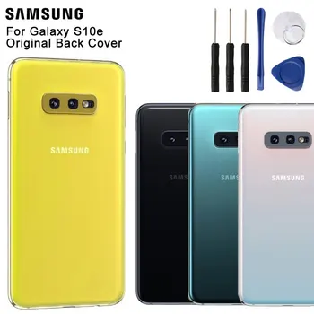 Samsung Original Telefon de Sticlă din Spate a capacului Bateriei Pentru Samsung Galaxy S10e SM-G9700 Carcasa Capac Spate de Cazuri
