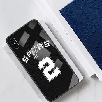 San Antonio Spurs Telefon Caz de Sticla en-Gros Pentru Iphone X XS XR 12 Mini 6s 7 8 PLUS 11 12 Pro Max XR Înapoi Caz Acoperire