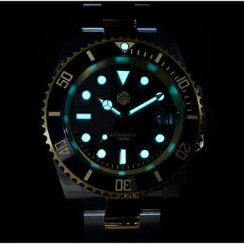San Martin Ocean Master Ceas de Lux pentru barbati Safir de Sticlă-Ceramică Automată Stainlees Steel relogio masculino часы relojes Noi