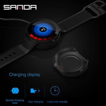 SANDA Noi IP68 Impermeabil Ceas Inteligent Femei Bratara Heart Rate Monitor de Monitorizare de Somn Smartwatch Connect IOS Android E3 Trupa