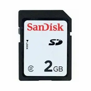 SanDisk 2GB SD Card de Memorie Secure Digital SDSDB-2048 Albastru Standard Autentic Folosit