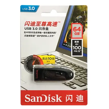 SanDisk CZ48 USB 3.0 Flash Drive 256GB Pen Drive 128GB USB3.0 Stick de Memorie de 64GB U Disc 32GB 16GB USB Viteza de Citire de până la 100M/s