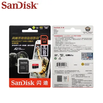 SanDisk Extreme Pro Micro SD Card de 128GB, 256GB 64GB U3 A2 SDXC V30 32GB A1 SDHC Transflash TF Card Cu Adaptor SD