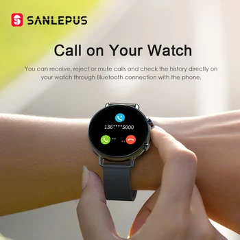 SANLEPUS 2020 Ceas Inteligent Bluetooth Apeluri Bărbați Femei Impermeabil Smartwatch ECG PPG Fitness Band Brățară Pentru Android, Apple, Xiaomi