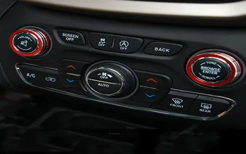 Sansour Auto Aer Conditionat AC Clima Buton de Control Pe Capacul CD Buton Comutator Buton Inel Decor Pentru Grand Cherokee+