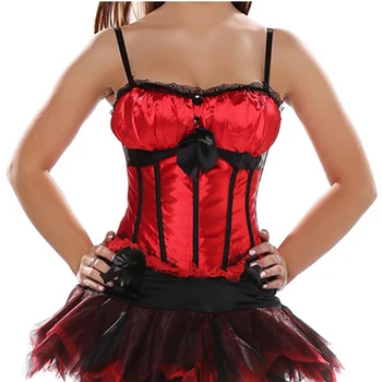 Sapubonva corset overbust vesta de top de flori dantelă verde roșu corsete și bustiers curele de spaghete corset talie de epocă doamnelor