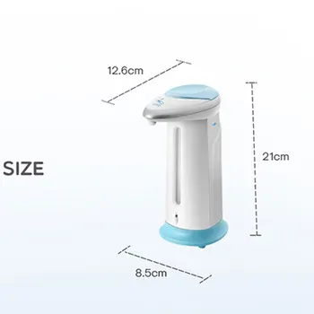 Sapun lichid cu Dozator 400Ml Automat Inteligent Senzor de Inducție Touchless ABS Spălare de Mână Dozatoare pentru Bucătărie, Baie