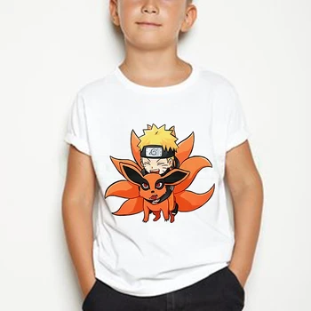 Sasuke Ninjia Naruto Copil de Desene animate T-Shirt Anime Akatsuki Uchiha Itachi Sharingan Copil Baiat Cadou Fetita tricou