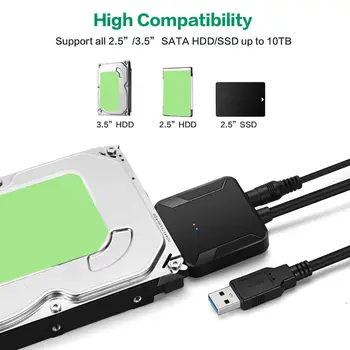 SATA la USB 3.0 2.5/3.5 HDD SSD Hard Disk Converter Cablu Adaptor de Linie