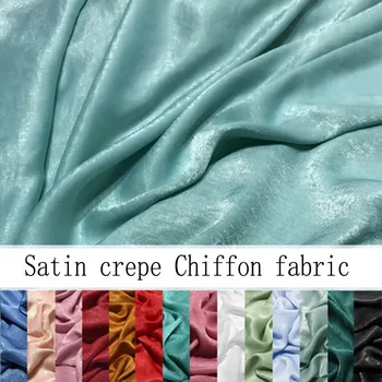 Satin crep tesatura de Sifon Fluorescente de mătase, satin, crep geamuri brocart de înaltă calitate impermeabil Șifon Dress