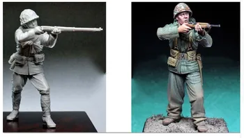 Scara 1/35 WW2 Războiul din Pacific Armatei americane și Japoneze Shooter 2 Persoane Miniaturi al doilea RĂZBOI mondial Rășină Model Kit Figura Transport Gratuit