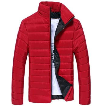 Schi de iarnă haina de Lumină în Jos Jacheta de Moda pentru Bărbați cu Glugă Scurt de Mari dimensiuni Ultra-subțire, Ușor de Tineret Strat Subțire în Jos Jachete