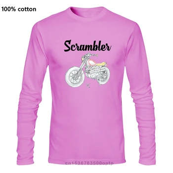 Scrambler Motocicleta Motociclist Adult T-Shirt, TEE Shirt Popular Pentru Bărbați, Femei Tricou