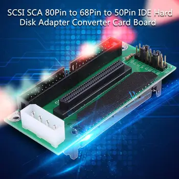SCSI SCA 80 PIN LA 68 50 DE PIN Adaptor SCSI SCA 80 PIN LA SCSI 68 IDE 50 Hard Disk Adaptor Convertor de Carte de Bord